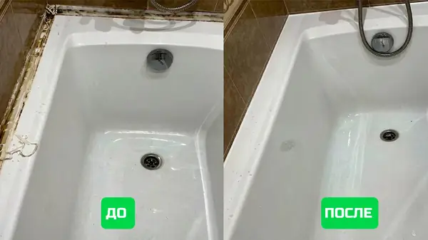 Герметизация шва между ванной и стеной